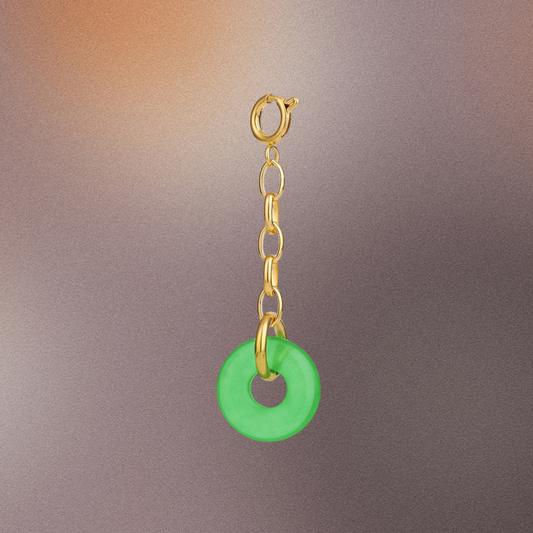 GREEN DONUT CHARM
